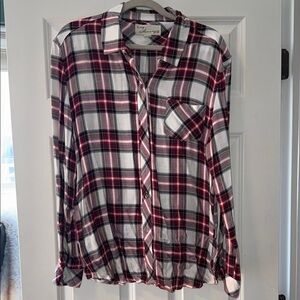 Vintage Havana Plaid Button-Up Shirt